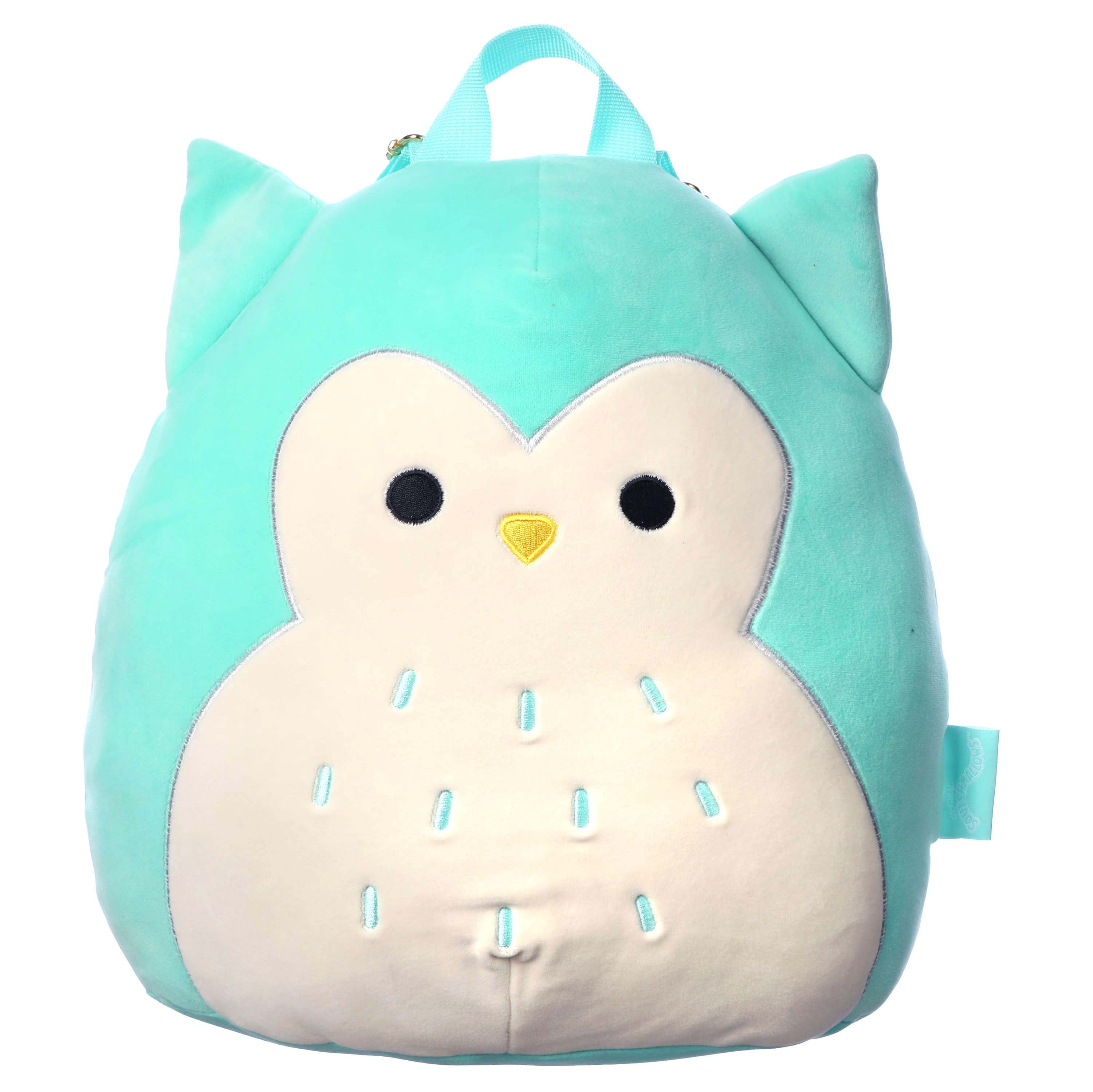 Squishmallows 3D Winston The Owl 14 inch Plush Mini Backpack