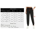 thumbnail image 5 of Uniexcosm Women's Printed Solid Activewear Jogger Track Cuff Sweatpants, 5 of 8