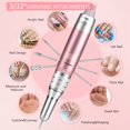 thumbnail image 2 of Taladro para uñas Homove, 35000 RPM, recargable, Efile, oro rosa, 2 of 7