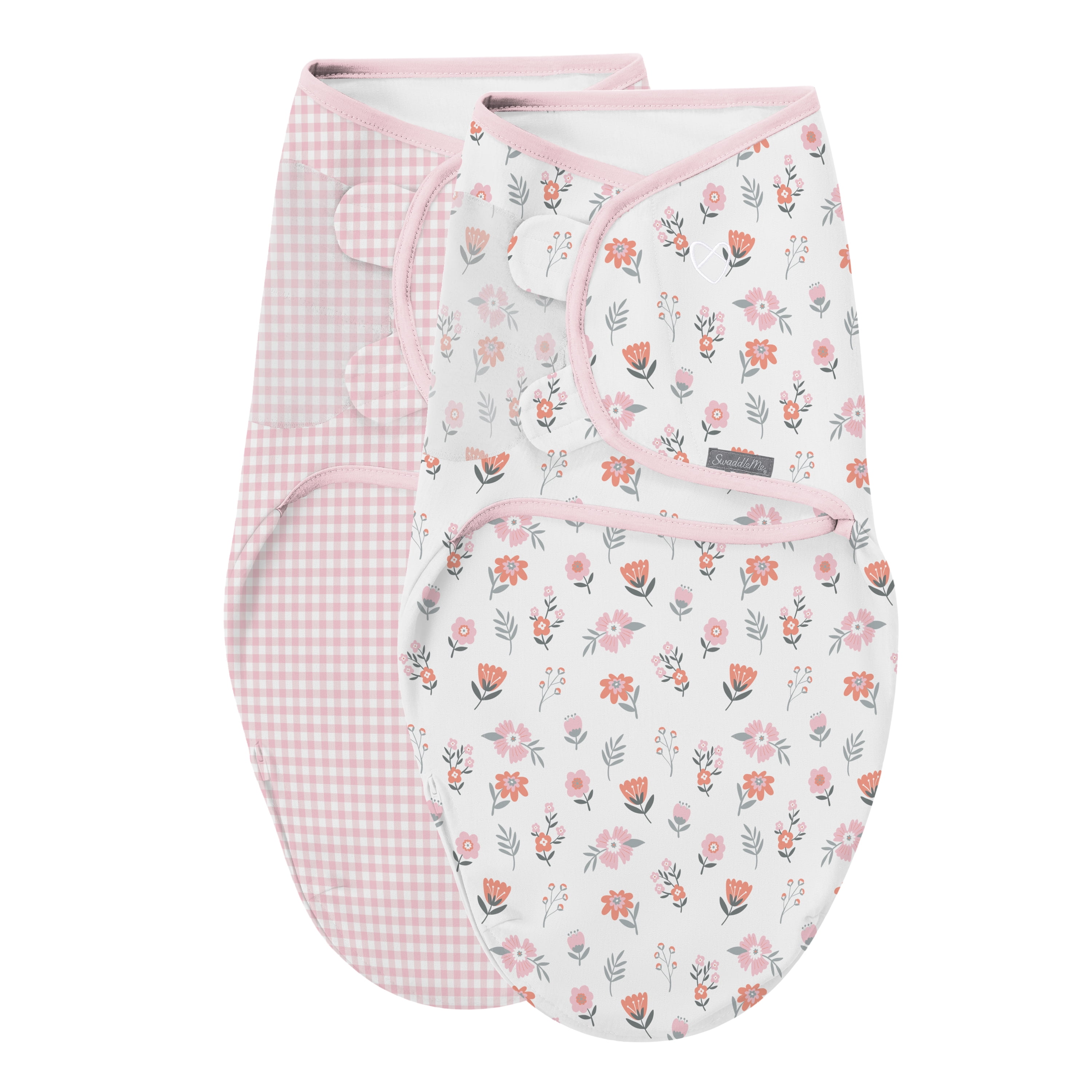 SwaddleMe Original Swaddle Size Small/Medium, 0-3 Months, 2-Pack (Farmhouse Floral)