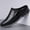 Classic Black, variant on [High-Quality Men's Shoes] 2026 New Style Men's Classic Slip-On Lightweight Mules, Slip-On Loafers for Middle-Aged and Elderly, Half-Support Loafers with Anti-Slip Soles, Available in 4 Colors