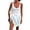 White, variant on Women'S Sleeveless Side Split Bodycon Ruched Midi Tank Dress