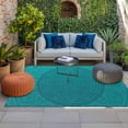 thumbnail image 2 of Teal Boho Outdoor Rug for Patio/Deck/Porch, Non-Slip Large Area Rug 5 x 8 Ft, Farmhouse Abstract Geometric Aesthetic Art Indoor Outdoor Rugs Washable Area Rugs, Reversible Camping Rug Carpet Runner, 2 of 8