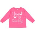 thumbnail image 3 of Inktastic I Love My Daddy Fathers Day Boys or Girls Long Sleeve Toddler T-Shirt, 3 of 5