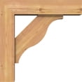thumbnail image 3 of Ekena Millwork 5 1/2"W x 20"D x 20"H Funston Block Smooth Bracket w/ Offset Brace, Western Red Cedar, 3 of 25