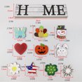 thumbnail image 3 of Injueey Colgador para puerta delantera con 10 carteles de repuesto, tablero para colgar en la pared de bienvenida del país, adorables Kits de decoración para fiestas, 3 of 6