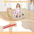thumbnail image 6 of Costway 2-in-1 Rocking Horse Arch for Kids Montessori Climbing Toys with Rocker Multi-color, 6 of 10