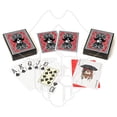 thumbnail image 3 of One Eyed Jack Premium Plastic Playing Cards-Red-Set Of 3 Decks Of 52 Cards Each & 3 Free Card Cut-Poker Size For Adult - High-Grade & Long-Lasting Poker Cards | Use For Party & Game, Playing Cards, 3 of 5