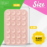 OCTOBUDDY || Silicone Suction Phone Case Adhesive Mount - Hands-Free, Strong Grip Holder for Selfies & Videos - Durable, Easy to Use - iPhone & Android Compatible - 2.25″ x 3.25″, Baby Blue