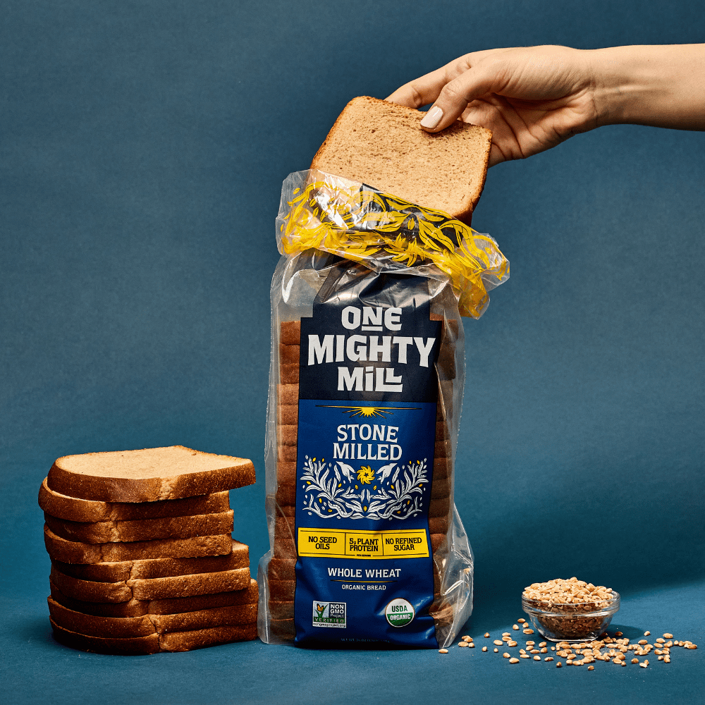 One Mighty Mill Stone-Milled Whole Wheat Organic Bread Loaf, 24 Oz