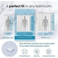 thumbnail image 4 of Liba PEVA Heavy Duty Waterproof Shower Curtain Liner, 72" W x 72" H, Heavyweight Non-Toxic Fabric, White, 4 of 7