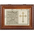 thumbnail image 2 of To Our Priest Woodgrain Inspirational Cottage Garden Traditional Music Box Plays Ave Maria, 2 of 9
