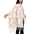 thumbnail image 5 of Cauagu Cute Flamingo with Heart Print Women Wrap Shawl tassels Scarves Retro Scarf 77.6"X28.3", 5 of 8