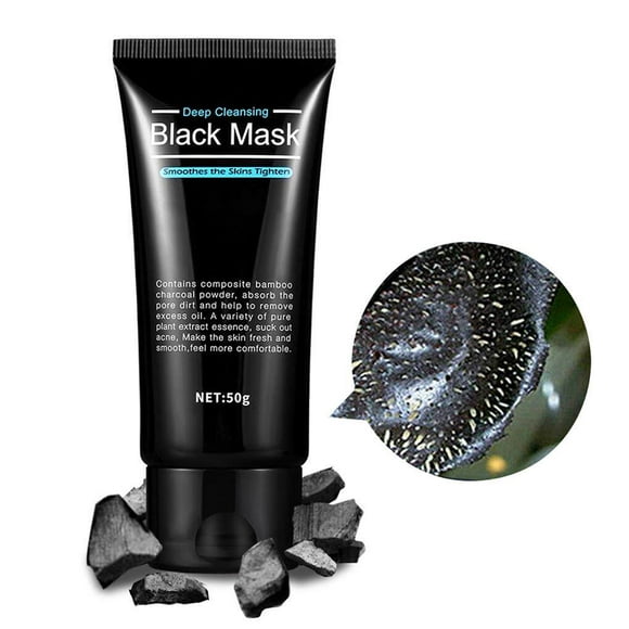 Blackhead Remover Masque Peal off Blackhead Masque Bambou Charbon de Bois Nettoyage en Profondeur Masque Facial