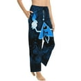 thumbnail image 2 of Bill Cipher Women's Pajama Pants Comfy Casual Loose Sleep Bottoms Pants Drawstring Wide Leg Long Lounge Pants, 2 of 8