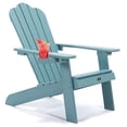 thumbnail image 1 of Adirondack Chair with Cup Holder, Patio Outdoor Chairs, Weather Resistant Lounge Chair, Fade-Resistant, Backyard Furniture Painted Chair, for Lawn Outdoor Patio Deck Garden Porch Lawn, 1 of 7
