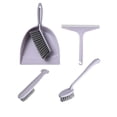 thumbnail image 1 of Bamboo Hand Broom and Dustpan Set - Compact Cleaning Tools for Home, Car, or Indoor Pet Care, 1 of 5