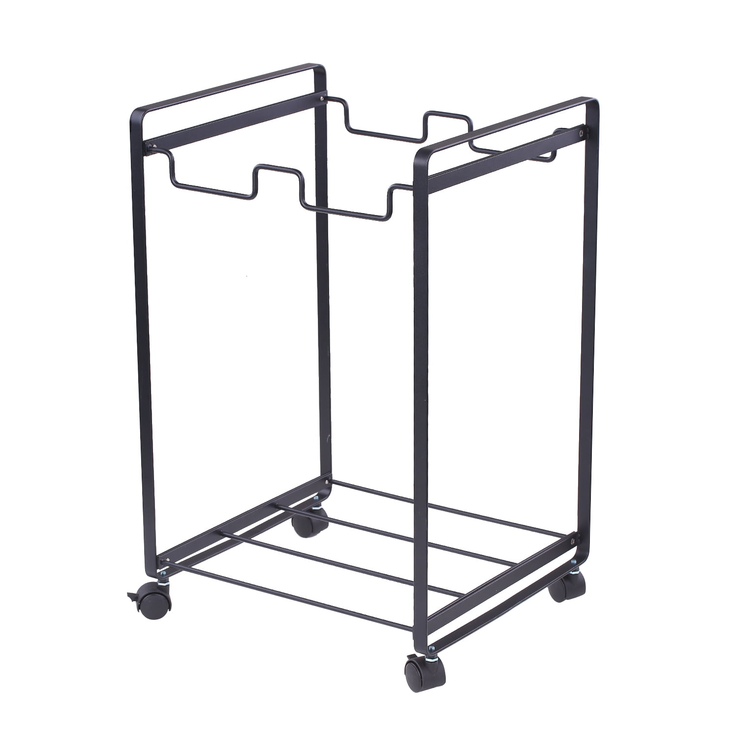 Mobile Household Garbage Bag Holder with Wheels Trash Classification