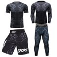 thumbnail image 2 of Nueva camiseta de boxeo Bjj, camiseta deportiva MMA, conjunto de pantalones cortos, camisetas de protección contra erupciones para hombres, camisetas de Jiu Jitsu, suéter de Muay Thai en 3D, pantalone, 2 of 5