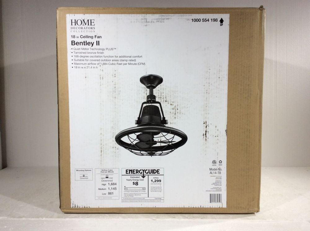 Bronze Ceiling Fan Replacement PARTS 326960 Home Decorators Bentley II 18 in 