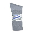 thumbnail image 3 of Unisex Diabetic Crew Circulatory Non-Elastic Cotton Socks for Mens & Womens (3 Pairs Gray, 10-13), 3 of 3