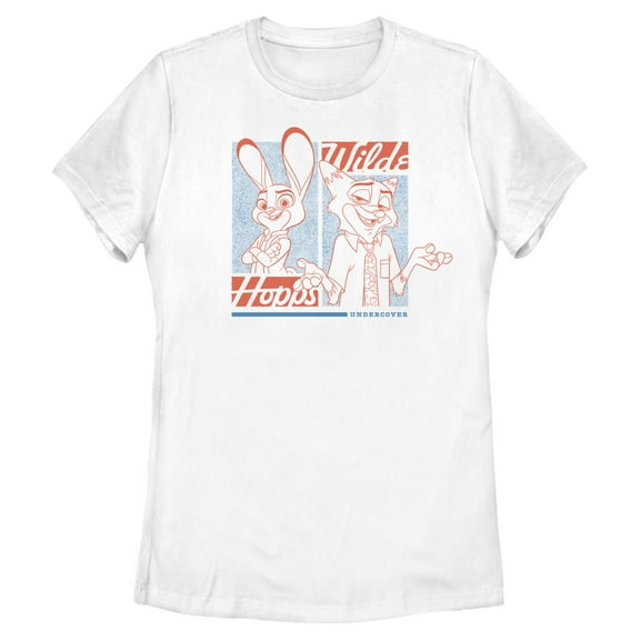 Womens Zootopia 2 Judy Hopps and Nick Wilde Undercover T Shirt