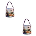 thumbnail image 1 of Naiovety Bolsa de almacenamiento de dulces de Halloween con juguetes luminosos ligeros Bolsas de regalo Decoración Accesorio organizador para Violeta 2Conjunto, 1 of 6
