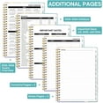 thumbnail image 4 of Academic Planner 2025-2026, Weekly and Monthly Calendar Planner Book, July 2025 – June 2026, Hardcover Organizer with Tabs, Perfect for Teachers, Students, Women & Men, A5 (6.4" x 8.5") - Pink, 4 of 7