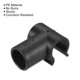 thumbnail image 3 of Jardinería Marco Conector 20mm Plástico Tubería Accesorio Junta para Planta Estacas Cercado Toldo Polo Construir Negro Paquete de 25, 3 of 5