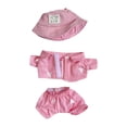 thumbnail image 2 of Ropa de muñeca de felpa de 15 cm, ropa de muñeca, traje de ocio para muñeca, accesorios de muñeca de felpa de moda con sombrero, adorable conjunto inf, 2 of 8
