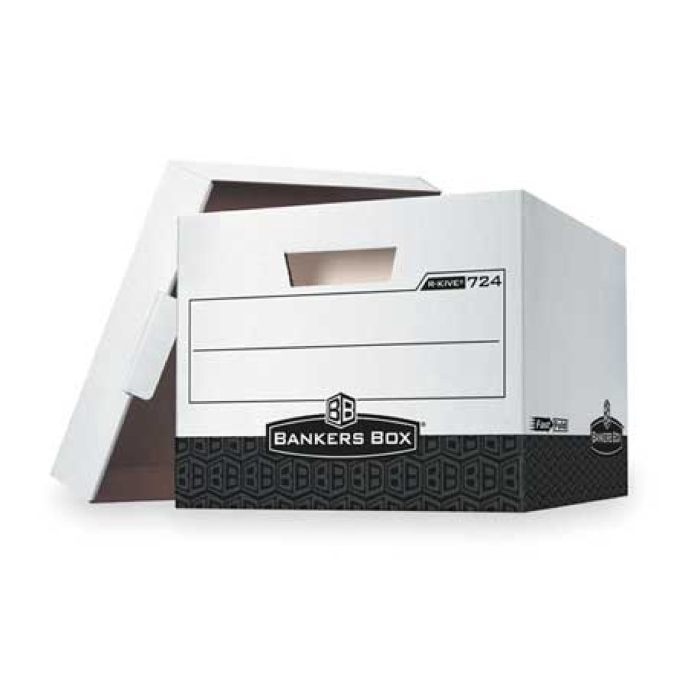 Bankers Box, FEL00724, Bankers Box RKive Storage Boxes, White,Blue