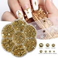 thumbnail image 1 of Perlas semicirculares de base plana en una caja de perlas de esmalte de uñas de colores, accesorios para uñas DIY, perlas de resina, perlas para uñas., 1 of 3
