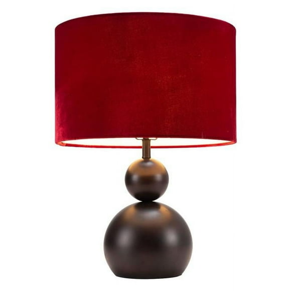 Zuo Modern 56154 21.5 x 15.7 x 15.7 in. Shobu Table Lamp, Red
