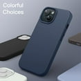 thumbnail image 6 of JETech Silicone Case for iPhone 15 6.1-Inch, Silky-Soft Touch Full-Body Protective Phone Case, Shockproof Cover (Storm Blue), 6 of 6
