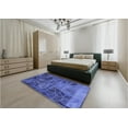 thumbnail image 4 of Ahgly Company Indoor Square Patterned Light Slate Blue Area Rugs, 8' Square, 4 of 6