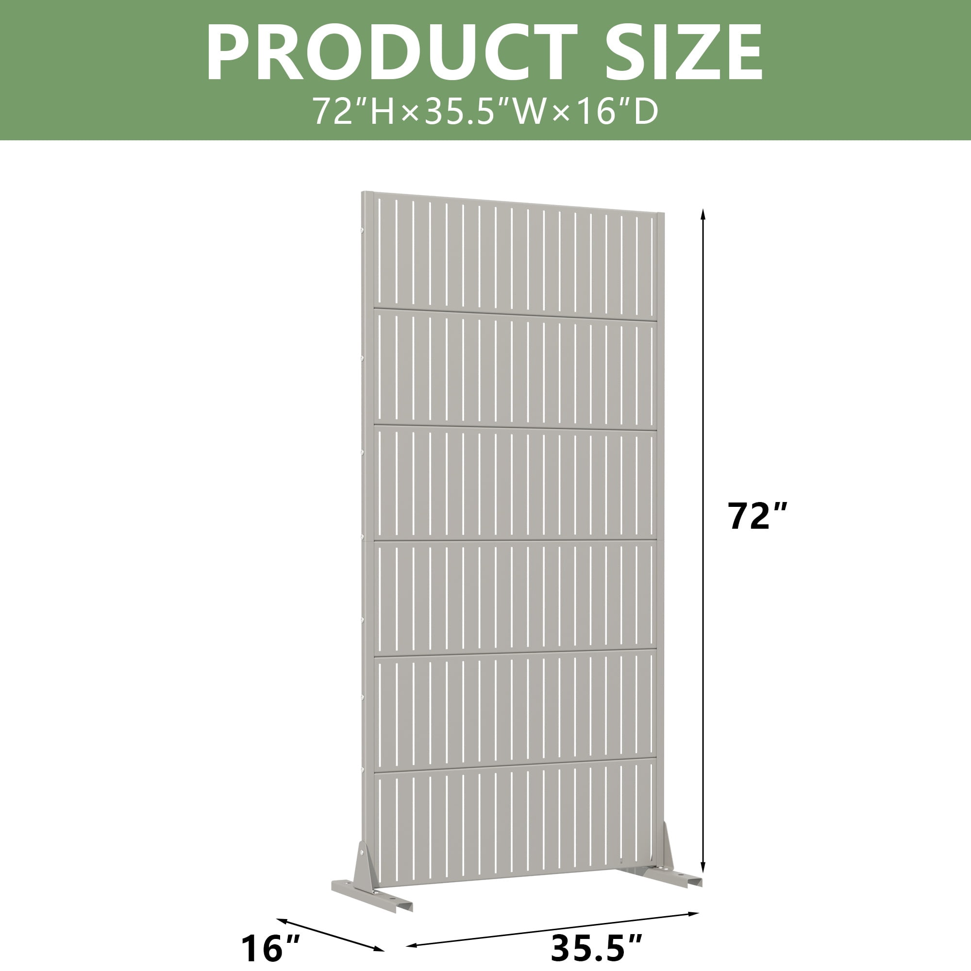 Privacy Metal Screen Fence Panel