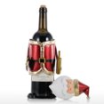 thumbnail image 3 of Estante de vino de Papá Noel hecho a mano de metal artesanía práctica regalo de Navidad de Tooarts Escultura de metal, 3 of 7