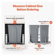 thumbnail image 4 of Pull Out Trash Can 70QT, Double Kitchen Waste Bin Under Sink, Heavy Duty Sliding Garbage Container with Soft Close, Door Kit, for Cabinet, Recycling (Grey), 4 of 6