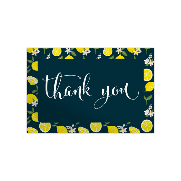 Pro Supply Global (50) Count of 4x6 Lemons Thank You Insert Cards