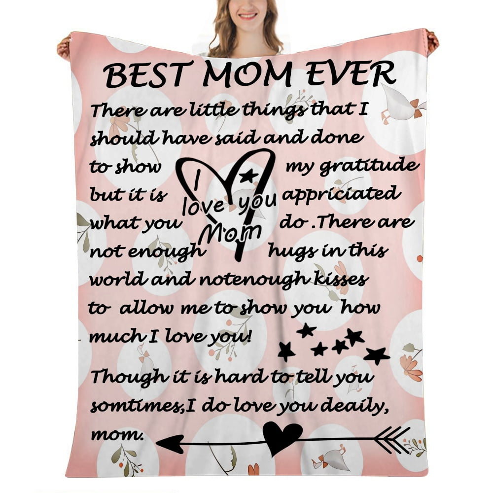 Mothers Day Throw Blanket,59x79 inches,for Sofa Chair Couch Bed Living