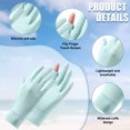 thumbnail image 2 of 2 pares de guantes de protección solar para mujer, para montar al aire libre en verano, antideslizantes, transpirables, pueden ser sin dedos562, 2 of 5
