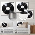 thumbnail image 4 of Designart "Serenading Tunes on Vinyl Records I" Music Metal Wall Art, 4 of 5