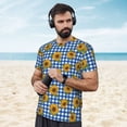 thumbnail image 4 of Wukai Sunflowers Print Men's Short-Sleeved Mesh T-Shirt,Quick-Dry Short Sleeve Workout T-Shirt-4X-Large, 4 of 8