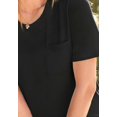 thumbnail image 3 of Woman Within Plus Size Perfect Crewneck Pocket Tee, 3 of 4