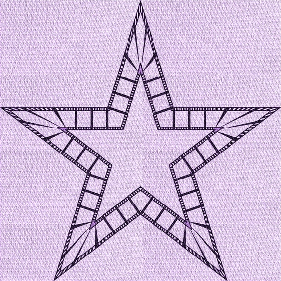 Ahgly Company Indoor Square Patterned Orchid Purple Area Rugs, 6' Square