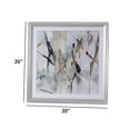 thumbnail image 5 of Benjara Wall Art with Acrylic Mirror Frame and Abstract Painting, Silver, 5 of 5