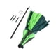 thumbnail image 5 of Paraguas de pesca para exteriores, 2 capas, protección contra la lluvia, universal, plegable, protector solar, informal, color verde a juego, 2 metros, 5 of 5