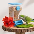 thumbnail image 2 of Bird Feeder Hanging Cage Food Container with Husk Separation and Mess Reducing Design for Small Birds, 2 of 6