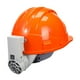 thumbnail image 2 of Cascos de ventilador con ventilador multiusos, ajuste de 3 engranajes, ventilador de refrigeración portátil con tapa dura para deportes, acampada al Naranja, 2 of 9