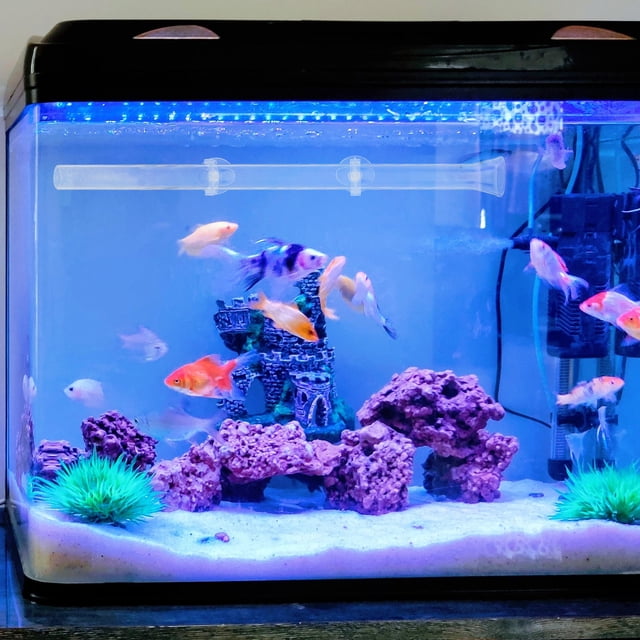 RENACLIPY Fish Tank Accessories 1Pack 37Cm Long Transparent Acrylic Feeder Tube For Easy Clean Up
